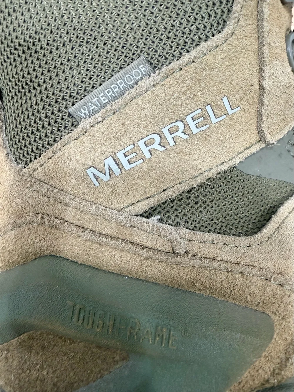 Merrell Men's Hiking Shoes in Olive and Tan